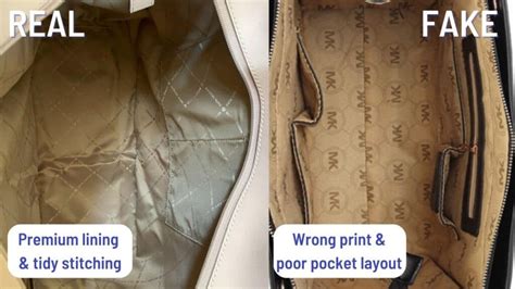 how to tell a real michael kors purse|real michael kors bag inside.